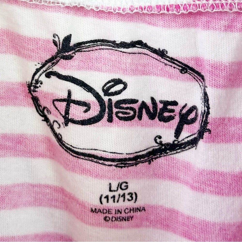 Vintage y2k White Pink Striped Minnie Mouse Babydoll Tank Top Size Large - Picture 6 of 8